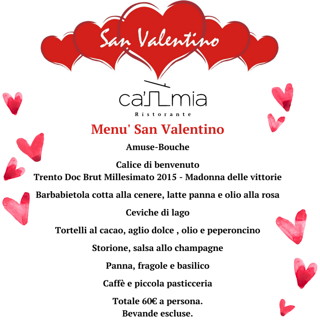 Menu San Valentino